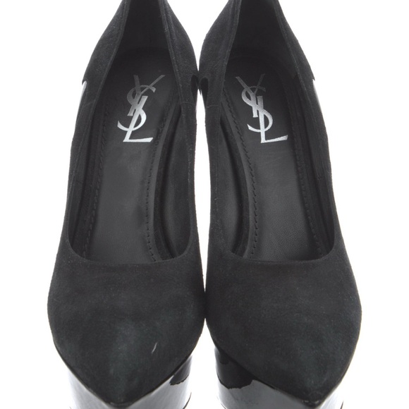 Yves Saint Laurent Women´s Black Suede Heels